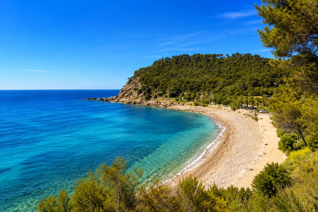 plage de la Coudoulière à Saint-Mandrier